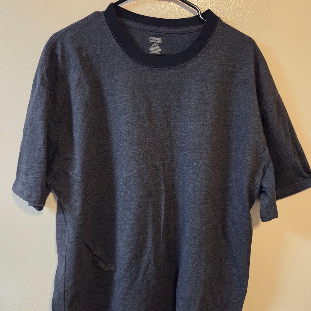 Super clean blank Premier International short sleeve ringer‎ t-shirt
